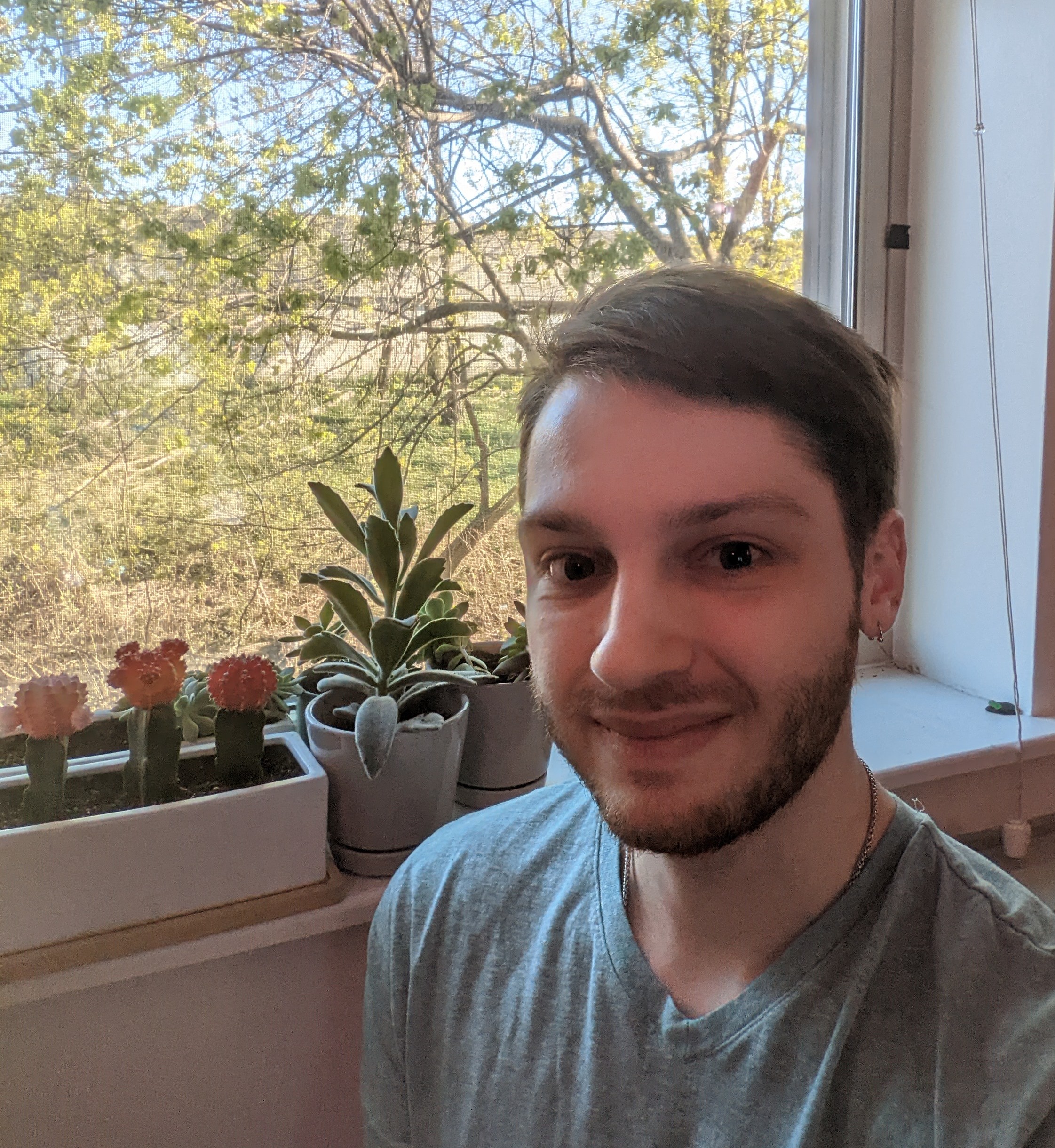 A selfie of me & my plants